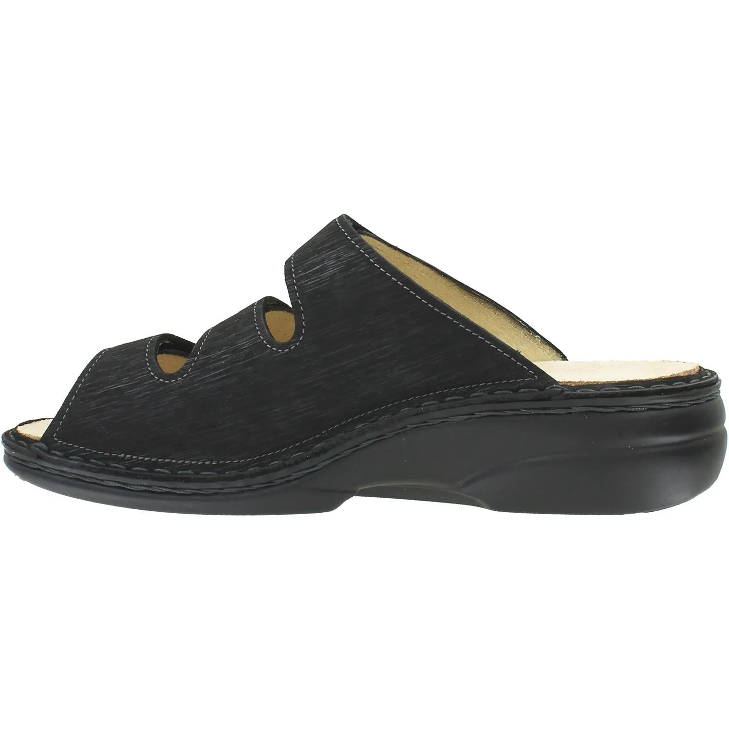 Women's Finn Comfort Menorca Soft Black Waving Nubuck