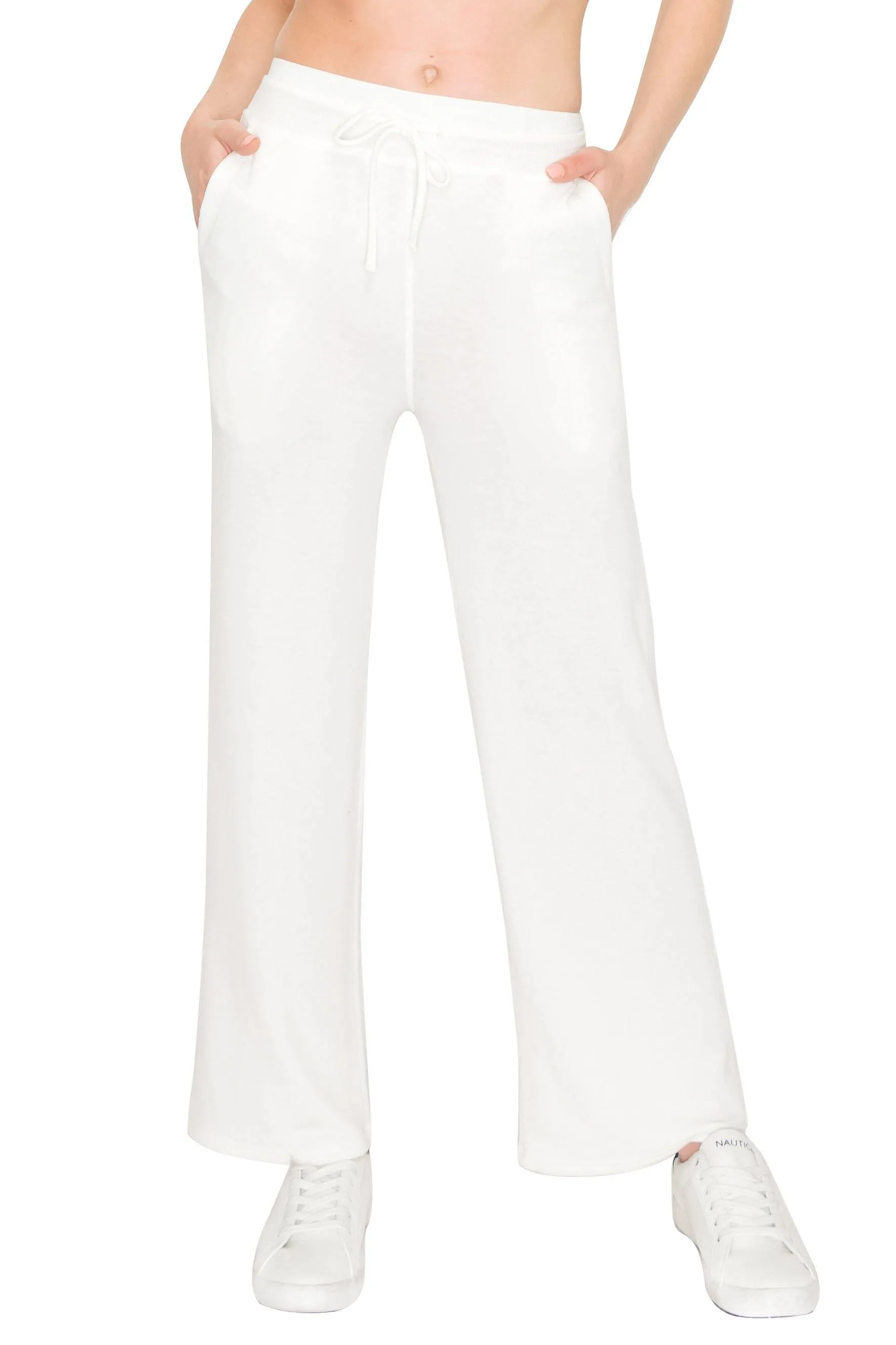 Women's French Terry Pants - Premium Soft Womens Casual Work Lounge Beach Pants