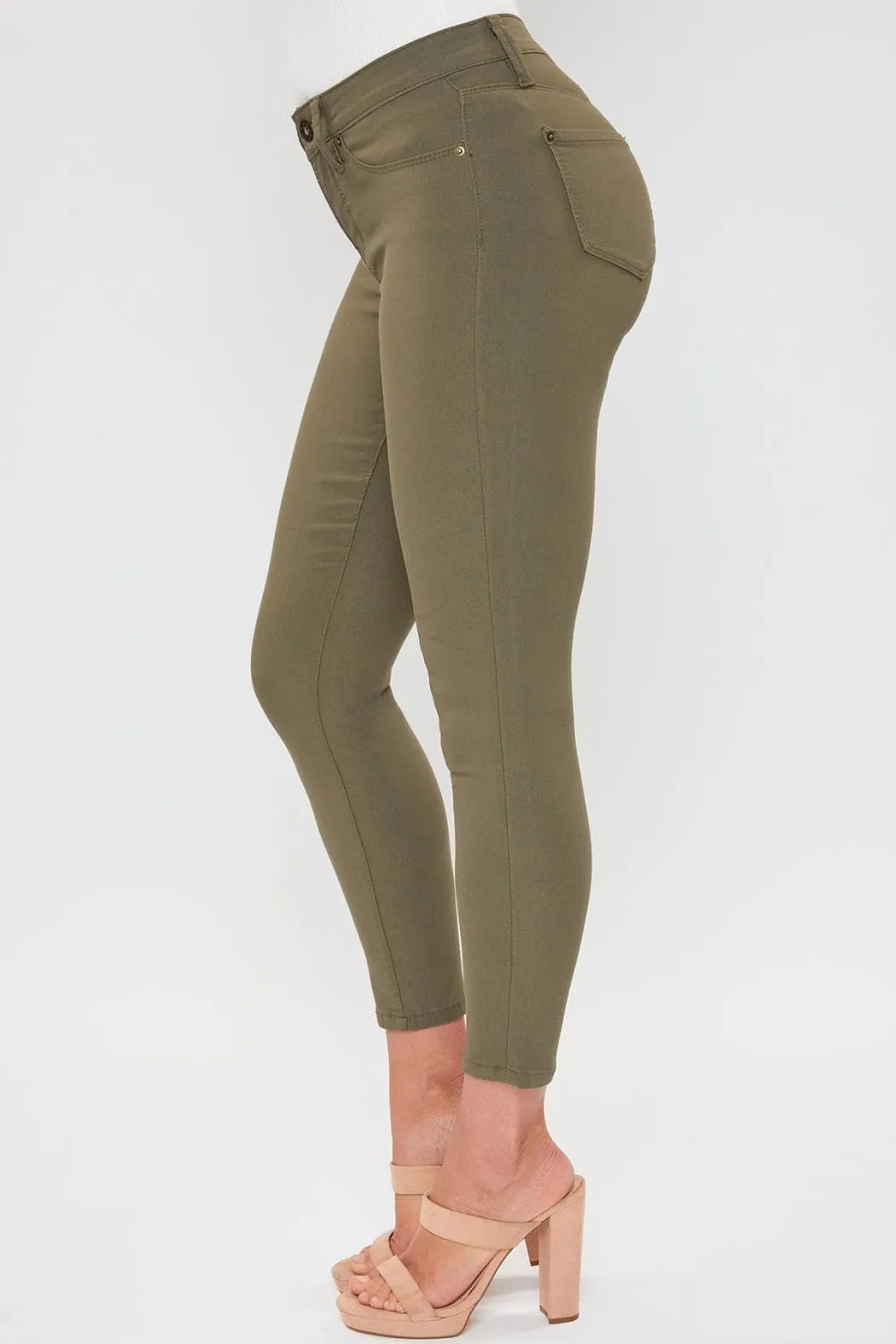 Women's Petite Comfort Stretch Pants, Olive