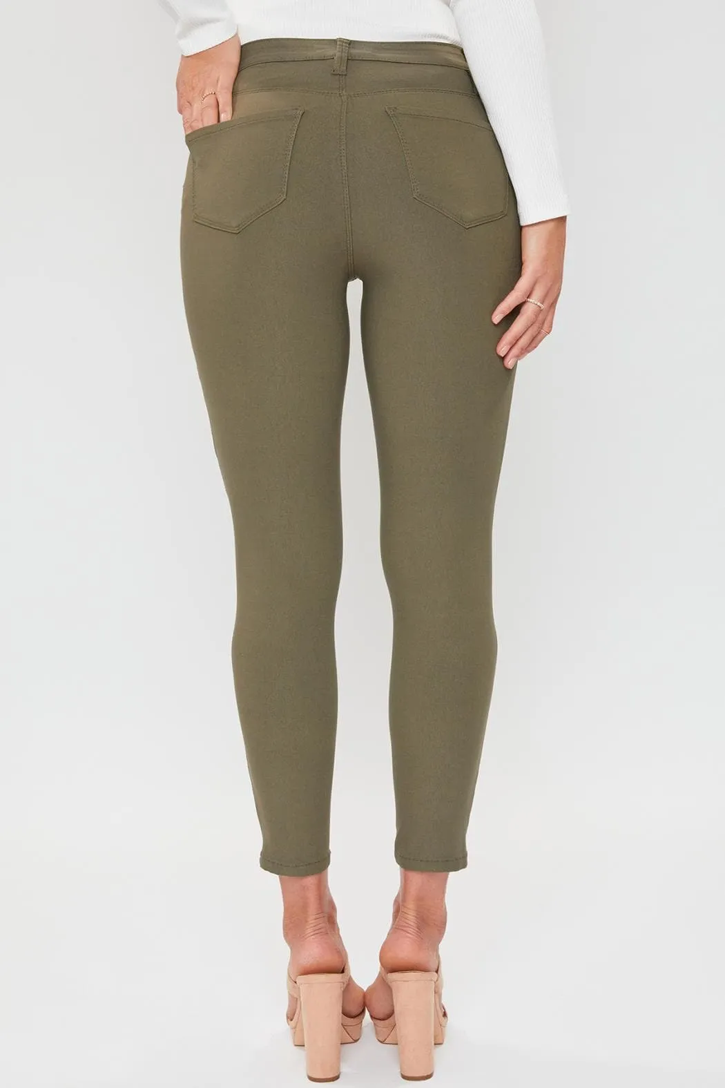 Women's Petite Comfort Stretch Pants, Olive