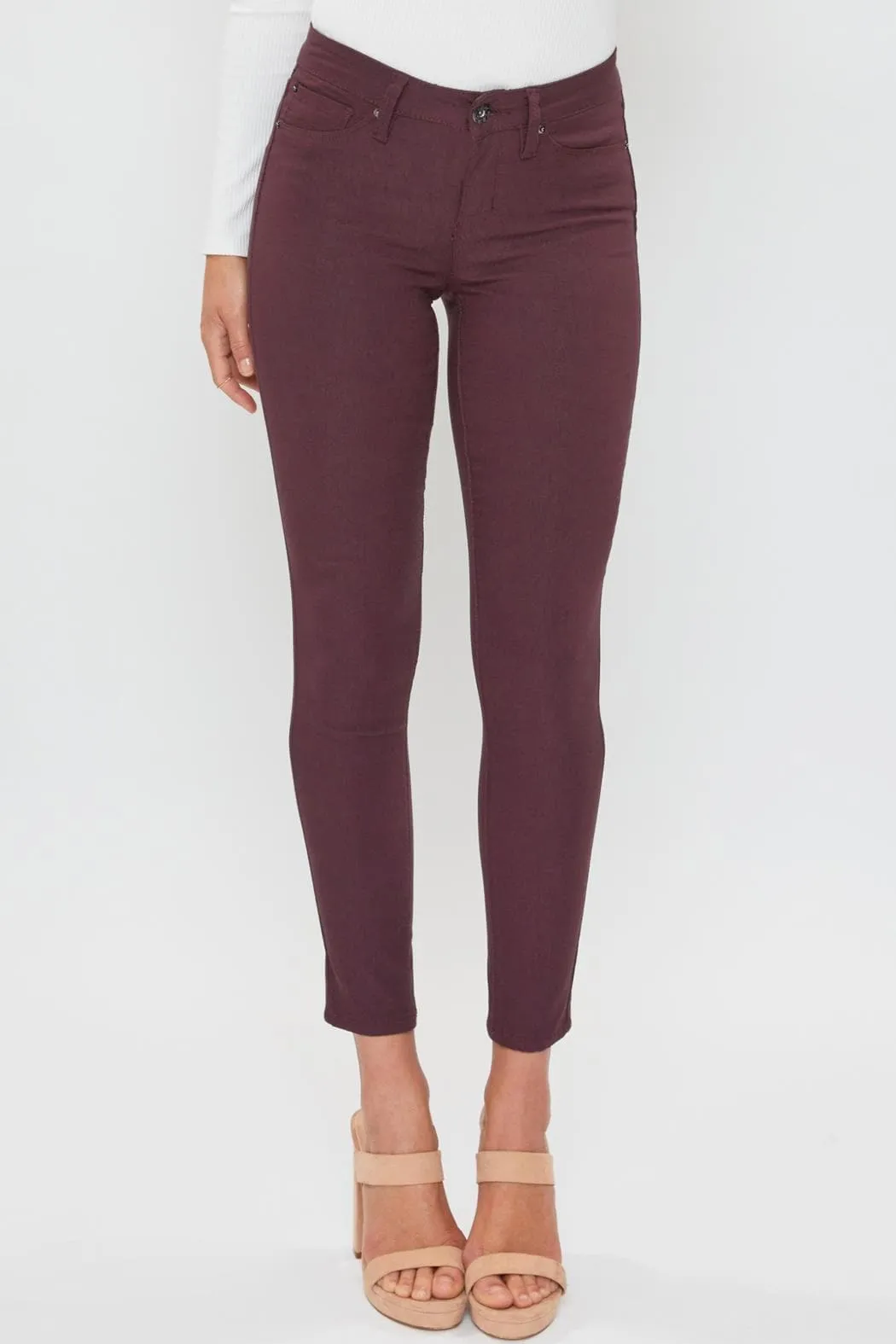 Women's Petite Comfort Stretch Pants, Plum