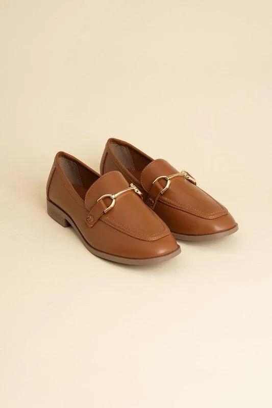 Womens Shoes - Guitar Horsebit Flats