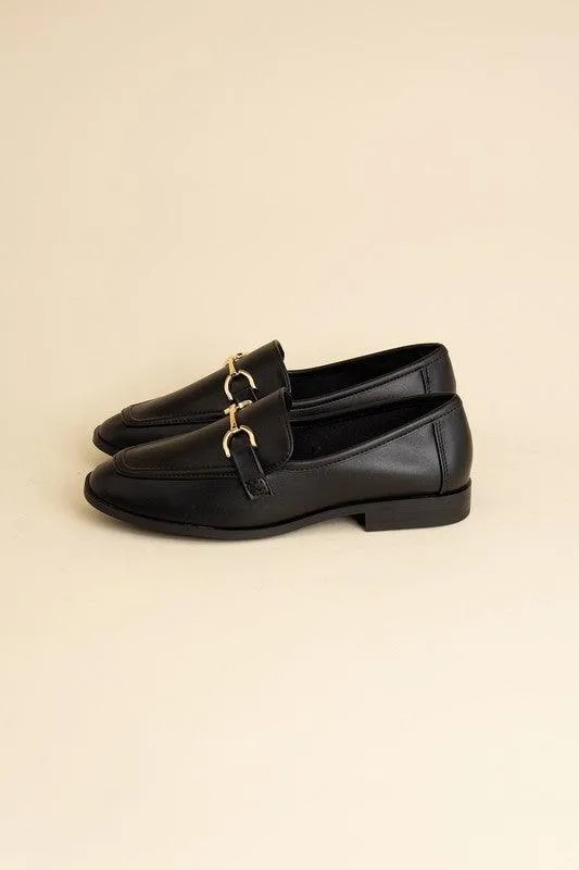 Womens Shoes - Guitar Horsebit Flats