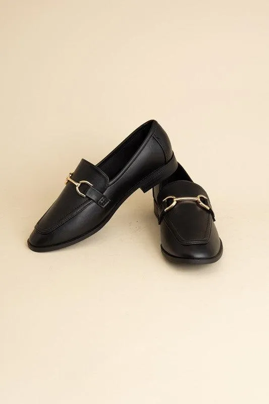 Womens Shoes - Guitar Horsebit Flats