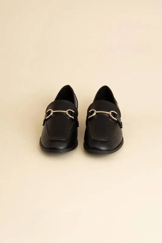 Womens Shoes - Guitar Horsebit Flats