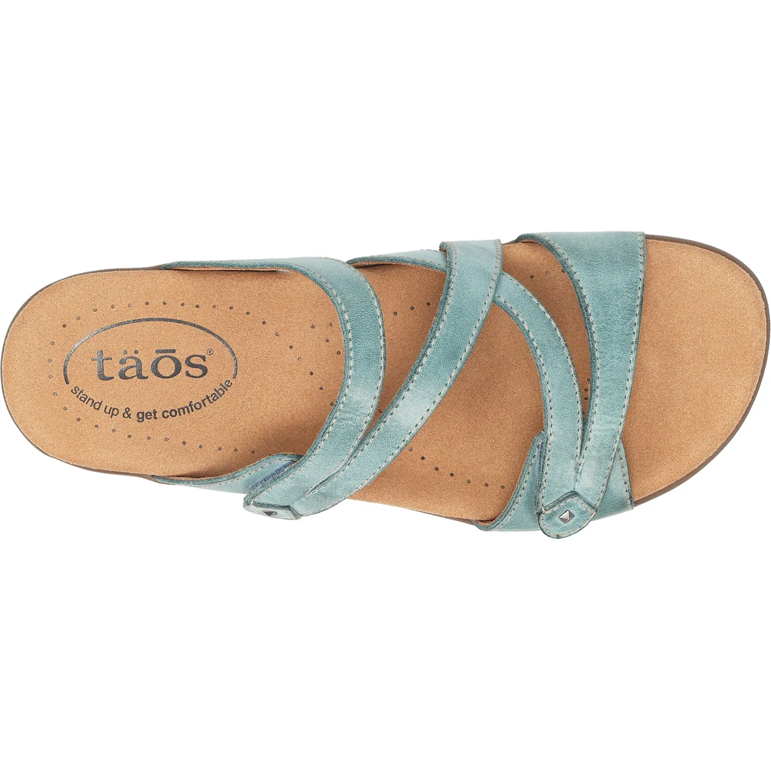 Women's Taos Double U Teal Leather