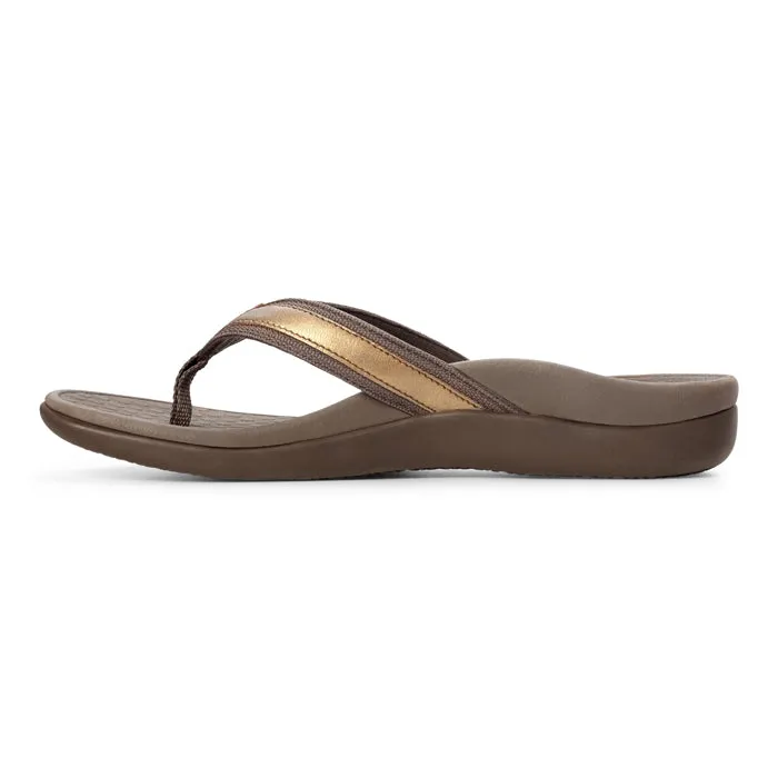 Womens Vionic Tide II Toe Post Sandal Bronze