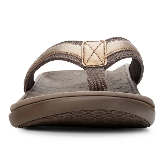 Womens Vionic Tide II Toe Post Sandal Bronze