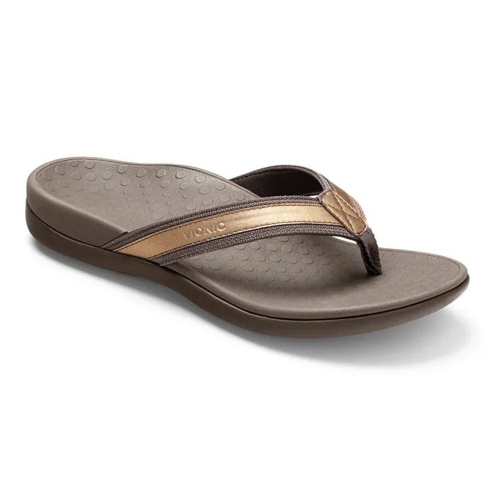 Womens Vionic Tide II Toe Post Sandal Bronze