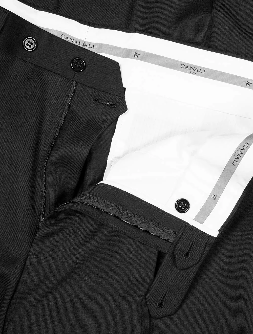 Wool Formal Trousers Black