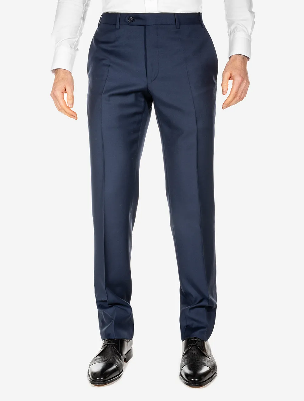 Wool Formal Trousers Blue