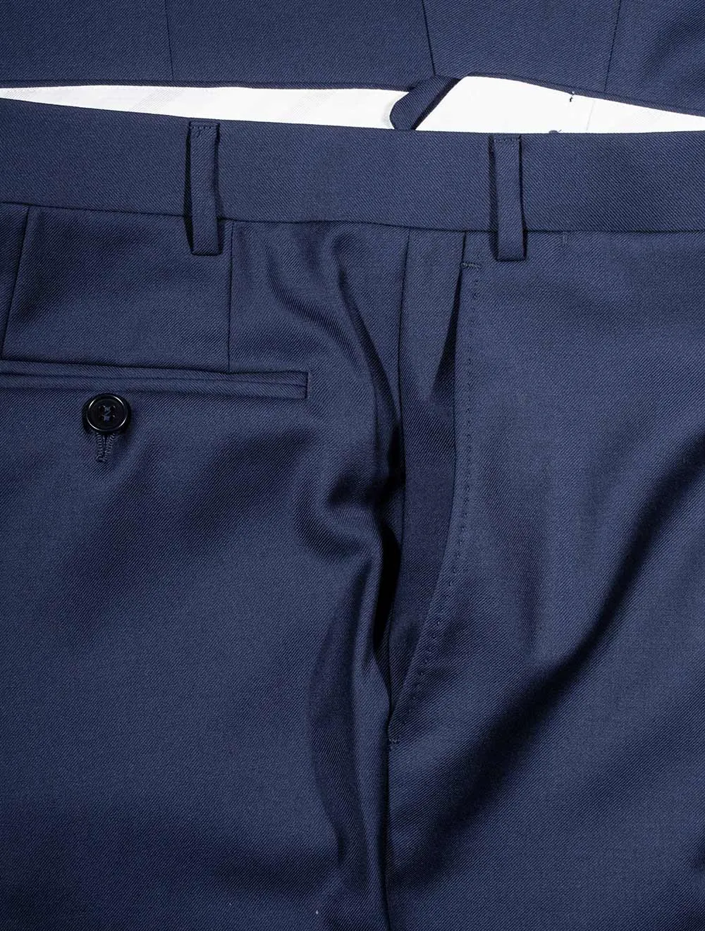 Wool Formal Trousers Blue