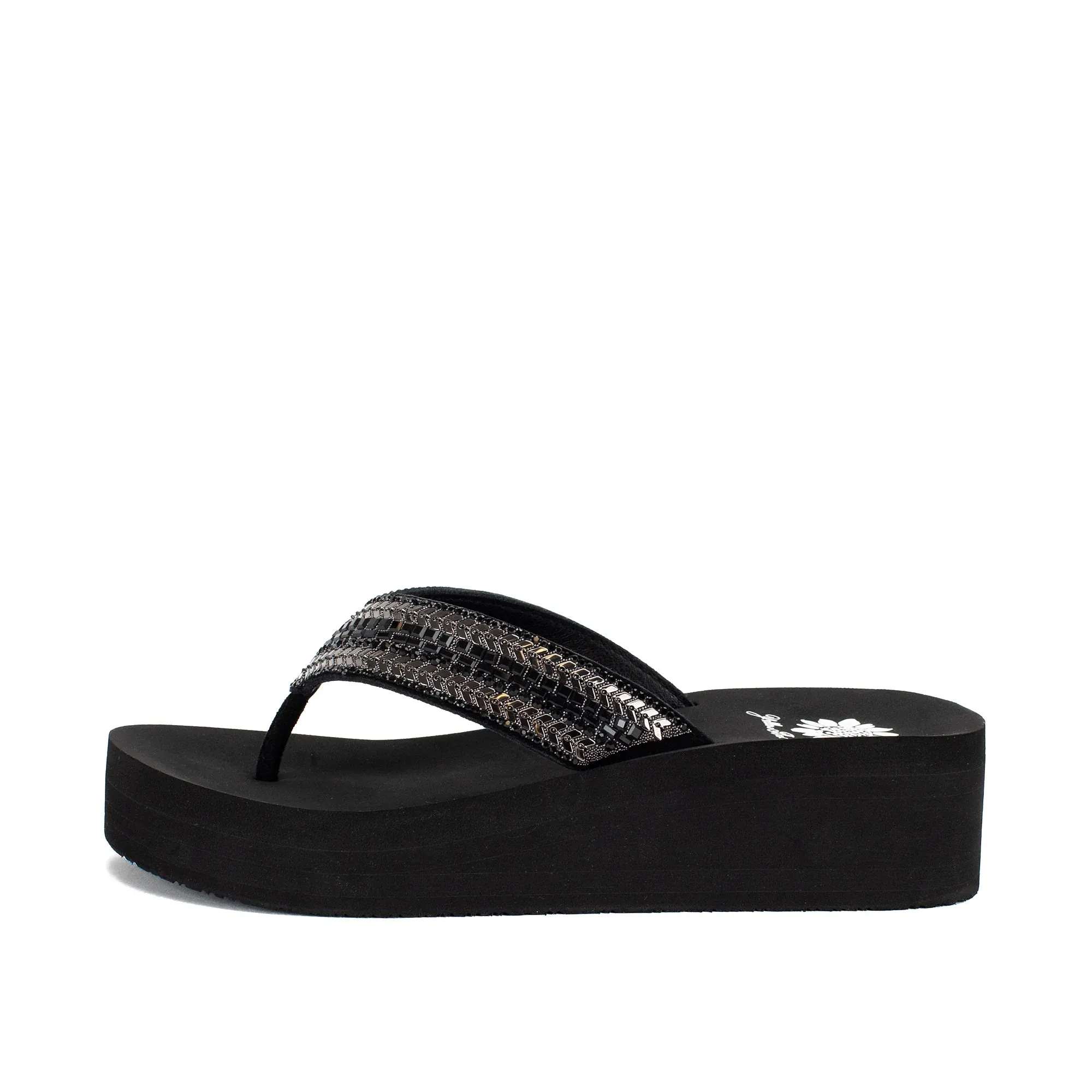 Yellow Box Womens Rathlin Flatform Sandal Black