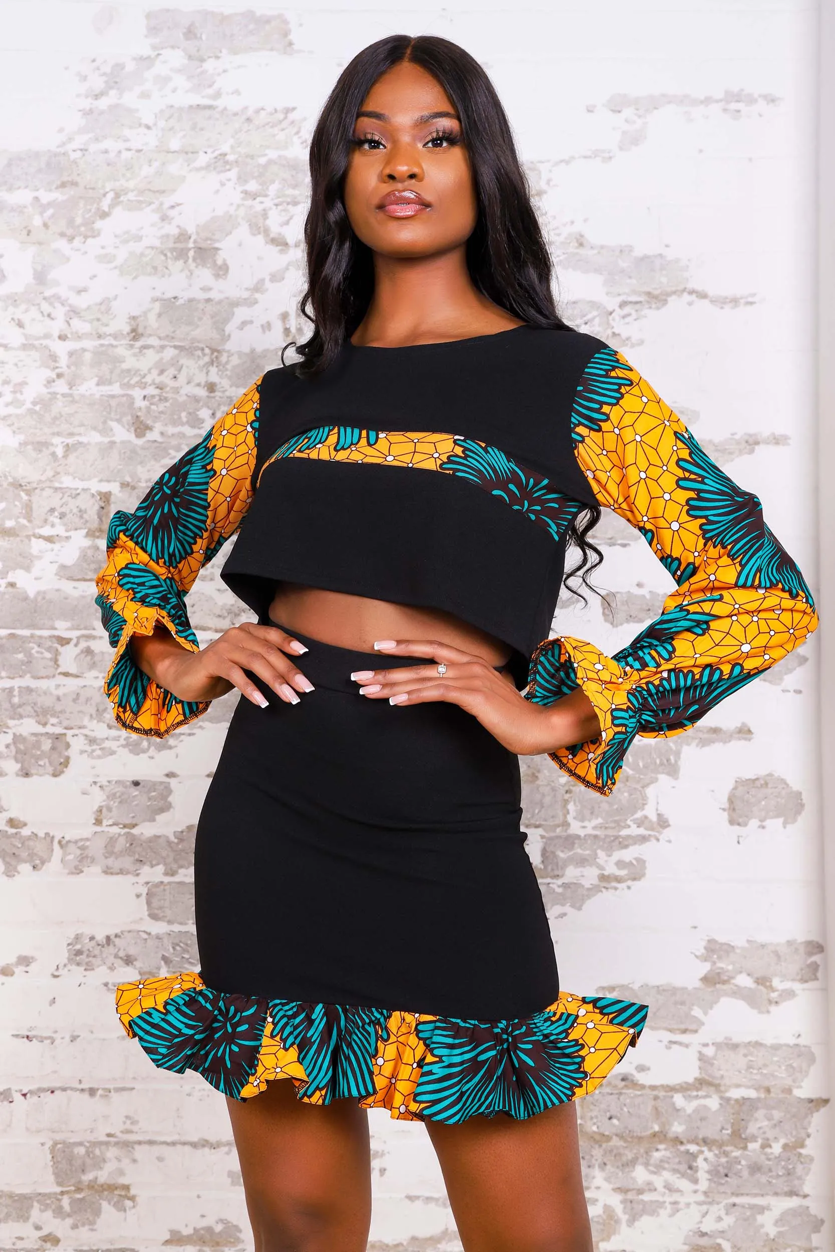 ZENATOU AFRICAN PRINT CROP TOP