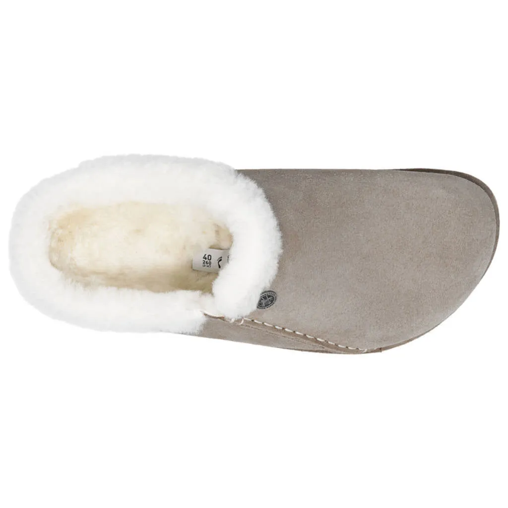 Zermatt Premium Shearling Suede Leather Unisex Clogs Sandals