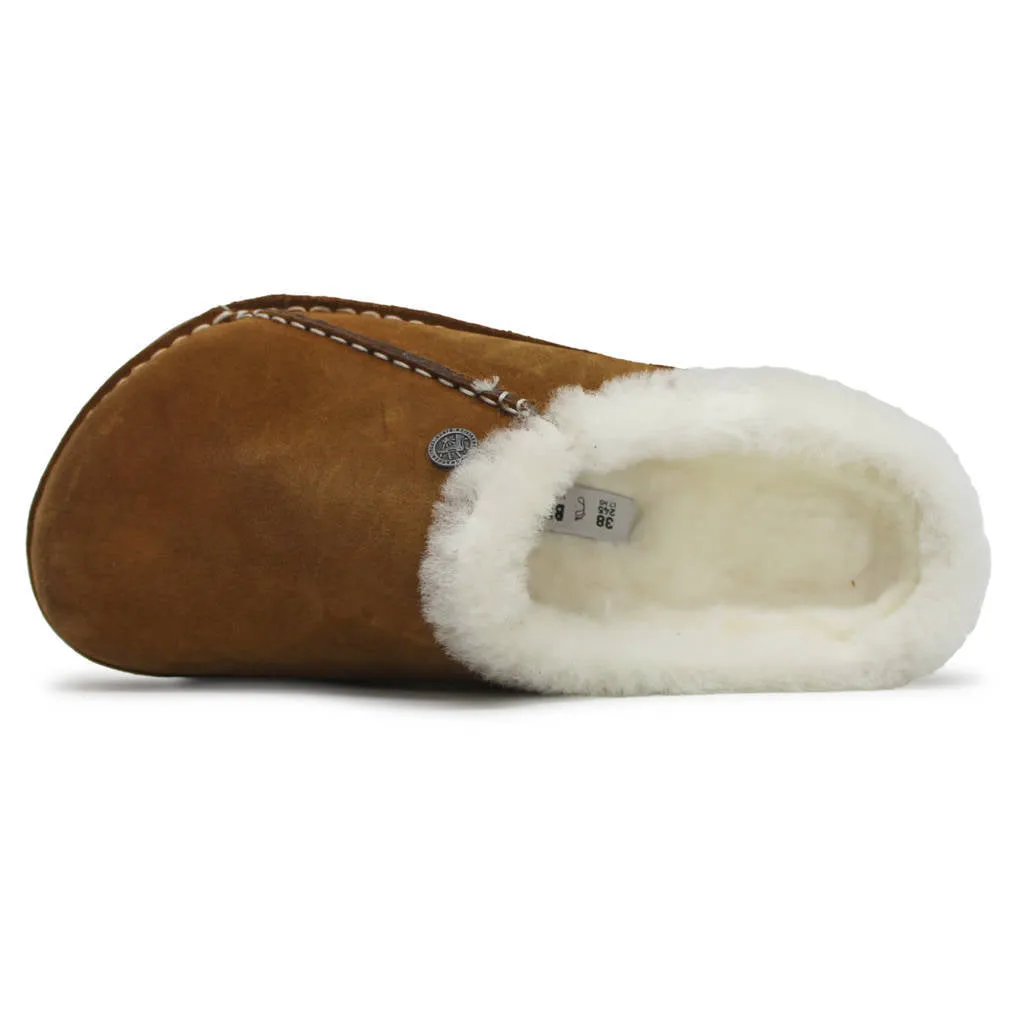 Zermatt Premium Shearling Suede Leather Unisex Clogs Sandals